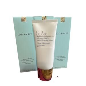 Estee Lauder Advanced Night Micro Cleansing Foam 3.4 Oz New 3 Bottles! Bundle !